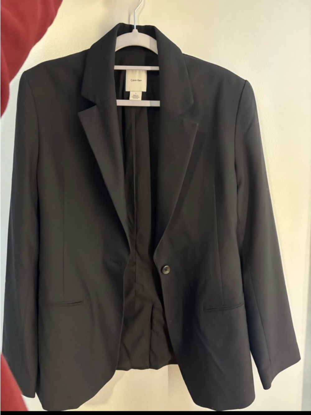 Calvin Klein Men's Black Single-Button Sport Coat